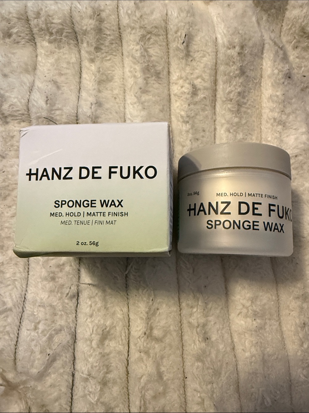 Sponge Wax - Cream Matte Hair Styling Wax